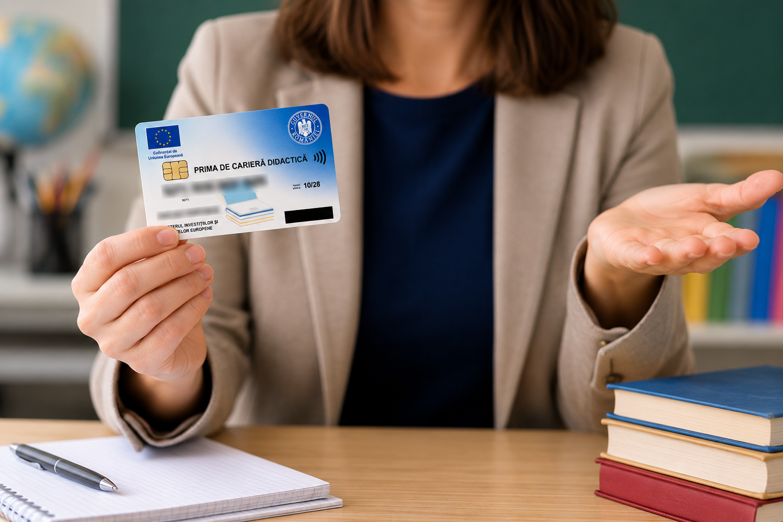 Prima de carieră didactică 2026: Profesorii și angajații din universități trebuie să își activeze cardurile până pe 28 septembrie pentru a primi cei 1.500 de lei, anunță MIPE